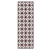 Retro Chinese Style Static Window Glass Film Imitation Wooden Lattice Decal Privacy Non-Adhesive Sliding Door Glass Film; 15x39 inches
