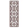 Chinese Privacy Window Film Imitation Redwood Lattice Window Film Frosted Glass No Glue Sliding Door Static Film; 15x39 inch