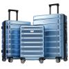 Hardshell Luggage Set 3 Piece, Durable ABS+PC Travel Suitcase with Spinner Wheels for Men Women (20/24/28 Inch)