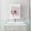 Bathroom Medicine Cabinet with Lights, 28Ã—20 Inch LED Medicine Cabinet with Mirror, Lighted Medicine Cabinet with Defogger, Dimmer