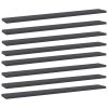 Bookshelf Boards 8 pcs Gray 31.5"x3.9"x0.6" Engineered Wood