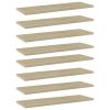 Bookshelf Boards 8 pcs Sonoma Oak 23.6"x7.9"x0.6" Engineered Wood