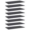 Bookshelf Boards 8 pcs Gray 31.5"x7.9"x0.6" Engineered Wood
