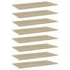 Bookshelf Boards 8 pcs Sonoma Oak 31.5"x11.8"x0.6" Engineered Wood