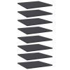 Bookshelf Boards 8 pcs Gray 15.7"x15.7"x0.6" Engineered Wood