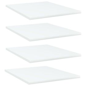 Bookshelf Boards 4 pcs White 15.7"x19.7"x0.6" Engineered Wood