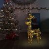 Reindeer Christmas Decoration 90 LEDs 2x1x3 ft Acrylic