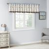 Embroidered Window Valance Blue 50x18"