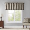 Jacquard Window Valance Blue/Brown 50x18"