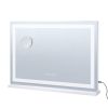VEVOR Lighted Makeup Mirror 3 Color w/ Bluetooth USB Desktop Wall-mount 21.7in
