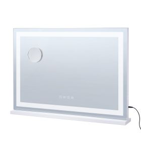 VEVOR Lighted Makeup Mirror 3 Color w/ Bluetooth USB Desktop Wall-mount 21.7in