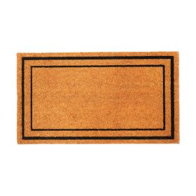 Welcome Doormats Natural Coco Coir Mats with Non Slip PVC Backing Indoor Outdoor Mats for Home & Office Floor Mats for Door Decor Plain Entry Mat with