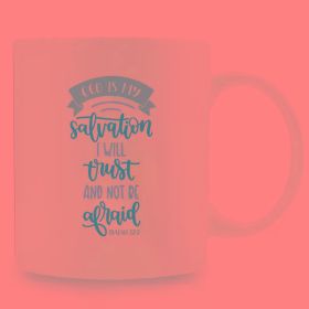 Office Supplies, Birthday Gifts, Room Decor, Home Decor, Party Gifts. Funny Coffee Cup, God Is My Salvation, I Will