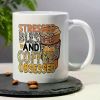 11oz Stressed, Blessed & Coffee Obsessed Ceramic Mug â€“ Unique Gift for Coffee Lovers, Perfect for Home Decor, Office,