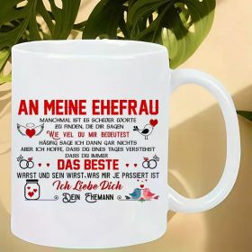 11 Oz Ceramic Coffee Mug for My Wife, a Sincere Gift for Wives, Home And Office Decor, Perfect for Valentine'S Day