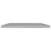 Bookshelf Boards 8 pcs Concrete Gray 23.6"x7.9"x0.6" Engineered Wood