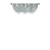 Faux Silk Waterfall Embellished Valance Dusty Aqua 38x46"
