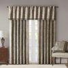 Jacquard Window Valance Blue/Brown 50x18"