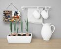 NEW French Bulldog Fall Kitchen Pumpkins Wall or Door Hanging Prints Aluminum Metal Sign Kitchen Wall Bar Bathroom Plaque Home Decor, 8HX12W