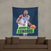 Minnesota Timberwolves Anthony Edwards NBA Wall Hanging 50X60 Inches