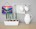 NEW Annual Larkspur in Color Wall or Door Hanging Prints Aluminum Metal Sign Kitchen Wall Bar Bathroom Plaque Home Decor, 8HX12W, Multicolor