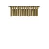 Lightweight Faux Silk Valance With Beads Bronze 50x26"
