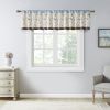 Embroidered Window Valance Blue 50x18"