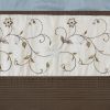 Embroidered Window Valance Blue 50x18"