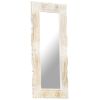 Mirror White 43.3"x19.7" Solid Mango Wood
