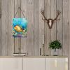 NEW Flounder Wall or Door Hanging Prints Aluminum Metal Sign Kitchen Wall Bar Bathroom Plaque Home Decor Front Door Plaque, 12x16, Multicolor