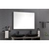 48x36 Inch LED Backlit Bathroom Mirror with Metal Frame, Wall Mounted Vanity Mirror with Smart Touch Button, Anti-Fog, Memory Function, 3 Colors