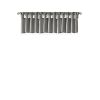 Lightweight Faux Silk Valance With Beads Charcoal 50x26"