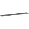 Bookshelf Boards 4 pcs High Gloss Gray 31.5"x3.9"x0.6" Engineered Wood