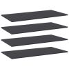 Bookshelf Boards 4 pcs Gray 31.5"x7.9"x0.6" Engineered Wood