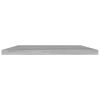 Bookshelf Boards 4 pcs Concrete Gray 15.7"x11.8"x0.6" Engineered Wood