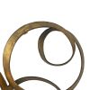 38.5x22x4.2" Seretha Gold Leaf Wall DÃ©cor