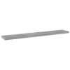 Bookshelf Boards 8 pcs Concrete Gray 23.6"x3.9"x0.6" Engineered Wood