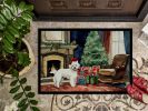 NEW Maltese Cozy Christmas Doormat Front Door Mat Indoor Outdoor Rugs for Entryway, Non Slip Washable Low Pile, 18H X 27W