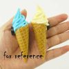 6 Pcs Ice Cream Fridge Magnets Simulated Food Model Refrigerator Magnets Office Magnets Home Decor