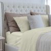 Luxuriously Soft 100% Viscose Derived from Bamboo 5-Piece Sheet Set , Oeko-TEX Certified, Split King - CrÃ¨me