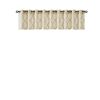 Fretwork Print Grommet Top Window Valance Beige/Gold 50x18"