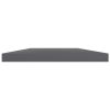 Bookshelf Boards 8 pcs High Gloss Gray 23.6"x3.9"x0.6" Engineered Wood