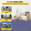 VEVOR Deep Blue Marine Carpet 5.9 ft x 36 ft Marine Carpeting Marine Grade Carpet for Boats with Waterproof Back Outdoor Rug for Patio Porch Deck Gara