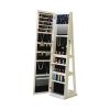 Full Length Mirror 360Â° Swivel Jewelry Cabinet With Led Light