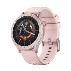 Round Screen Smartwatch, 1.43in HD 3ATM Waterproof, Equipped With Heart Rate Detection, Sleep Monitoring, And Step Tracking,100 Sports Modes Movement (Color: Pink)