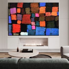 Hand Oil Painting Deer in a Flower Garden  Abstract Original Abstract Painting Original Oil Painting Abstract Wall Art Canvas Living Room Decoration (Style: 03, size: 100x150cm)