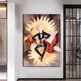 Hand Oil Painting Full Moon Abstract Original Abstract Painting Original Oil Painting Abstract Wall Art Canvas Living Room Decoration (Style: 03, size: 150x220cm)