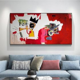 Extra handmade Large Graffiti Mural Style oil painting handmade Wall Art Urban Red Painting street art oil paintings Graffiti art oil painting Wall Ar (Style: 01, size: 120x240cm)