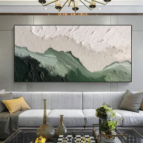 Hand Painted Abstract Oil Painting Minimalist Beach Oil Painting on Canvas Original Large Wall Art Texture Ocean Wave Painting Custom Wall Decor Livin (Style: 01, size: 140x280cm)