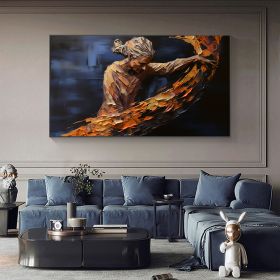 Hand Painted Oil Painting Abstract Beautiful Woman Oil Painting on Canvas Large Wall Art Original Minimalist Portrait Art Custom Painting Modern Livin (Style: 01, size: 50x100cm)
